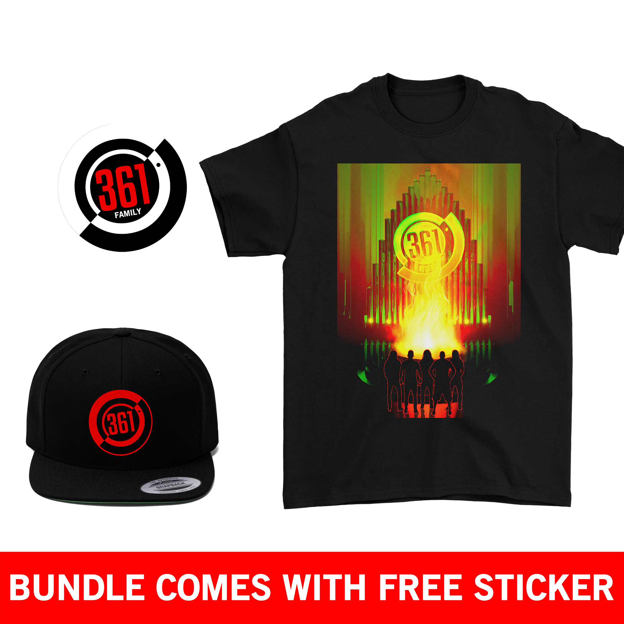 361° Records TShirt and Hat Bundle